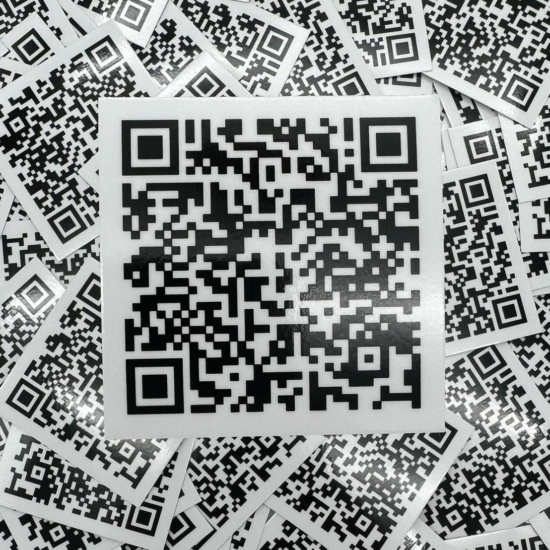 Show Me Them Titties QR Code Sticker