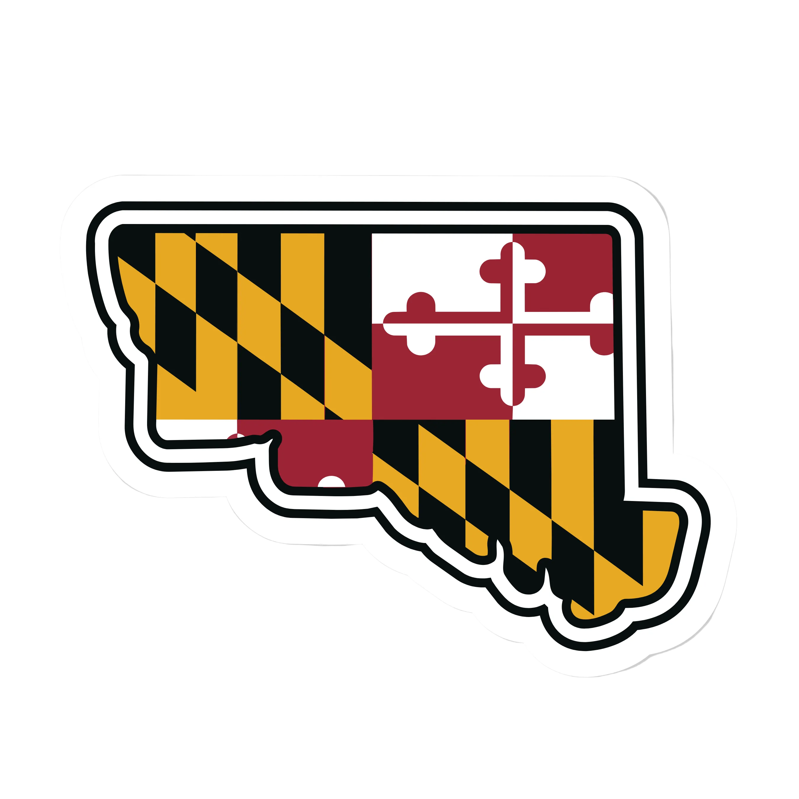 Maryland State Shaped Patch