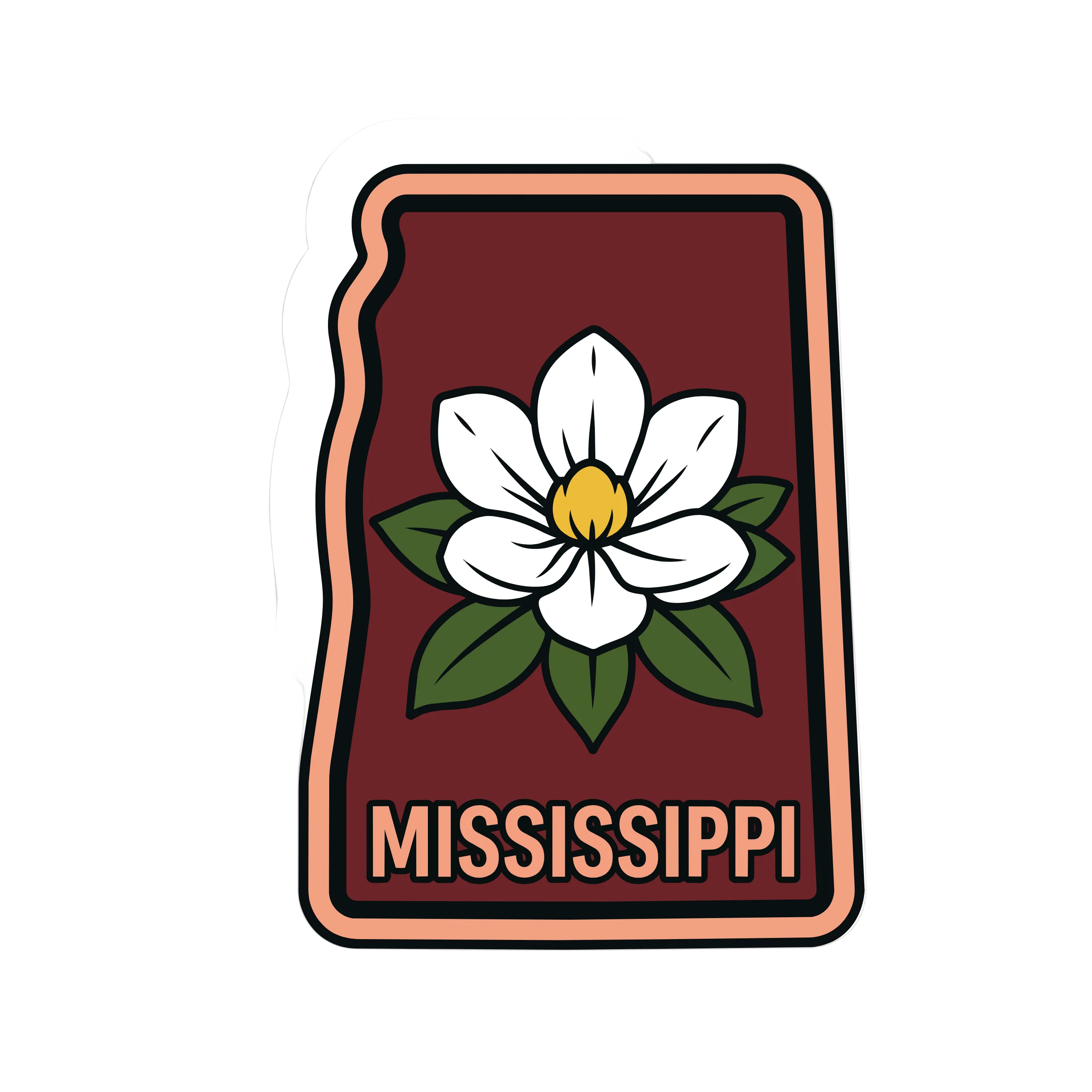 Mississippi State Shaped Patch