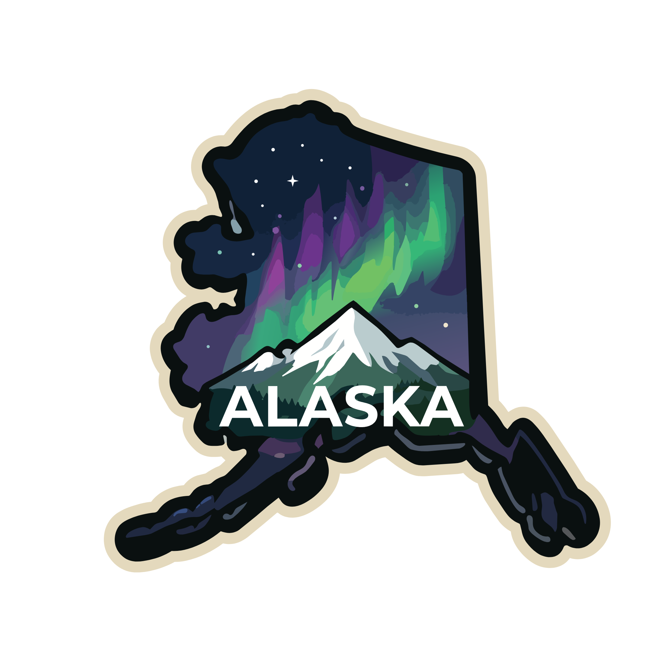Alaska State Shaped Patch