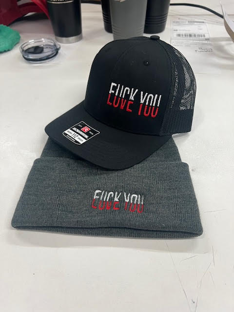 EfYou/Love You Embroidered Beanie