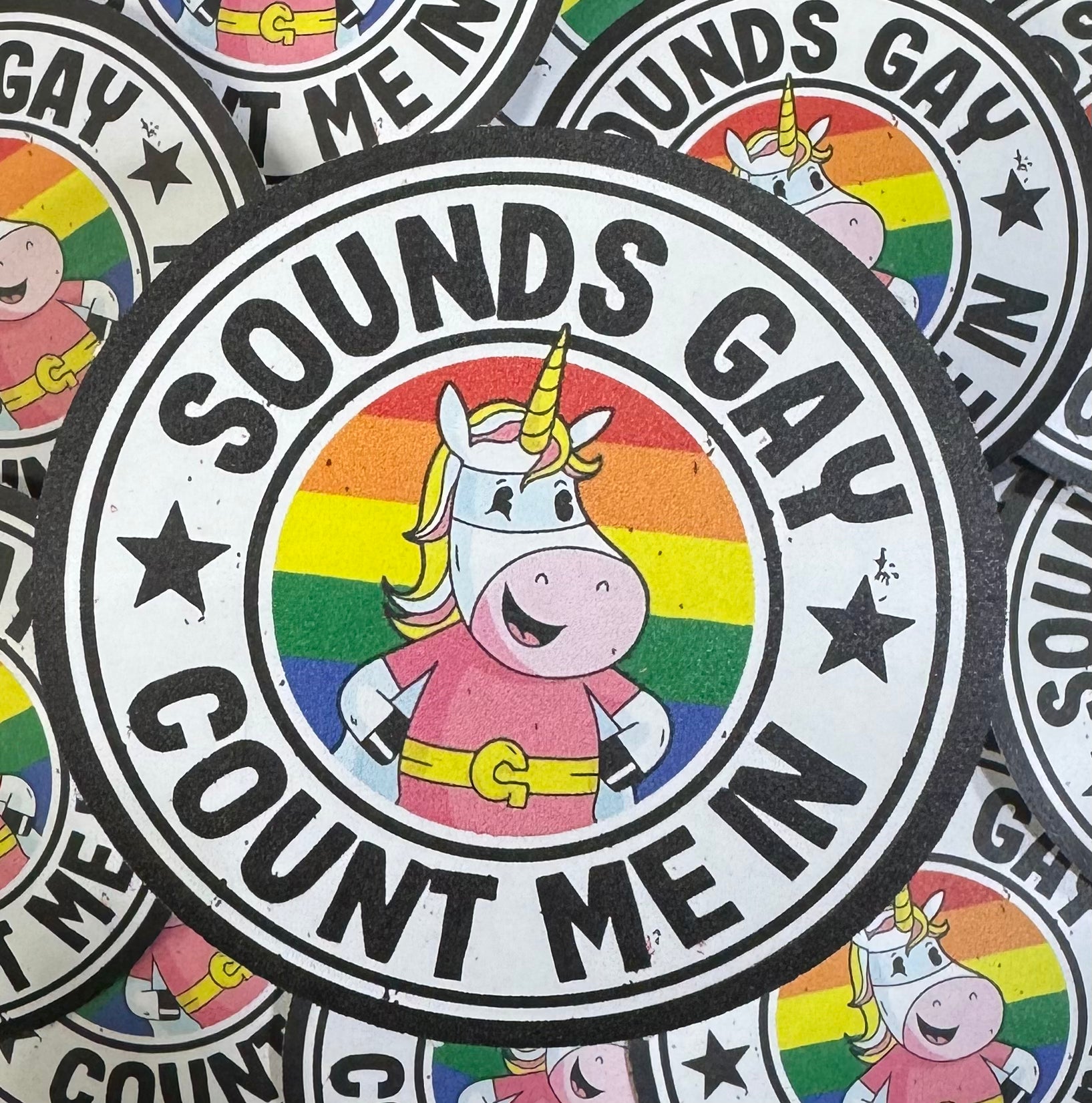 Sounds Gay Count Me In Sticker