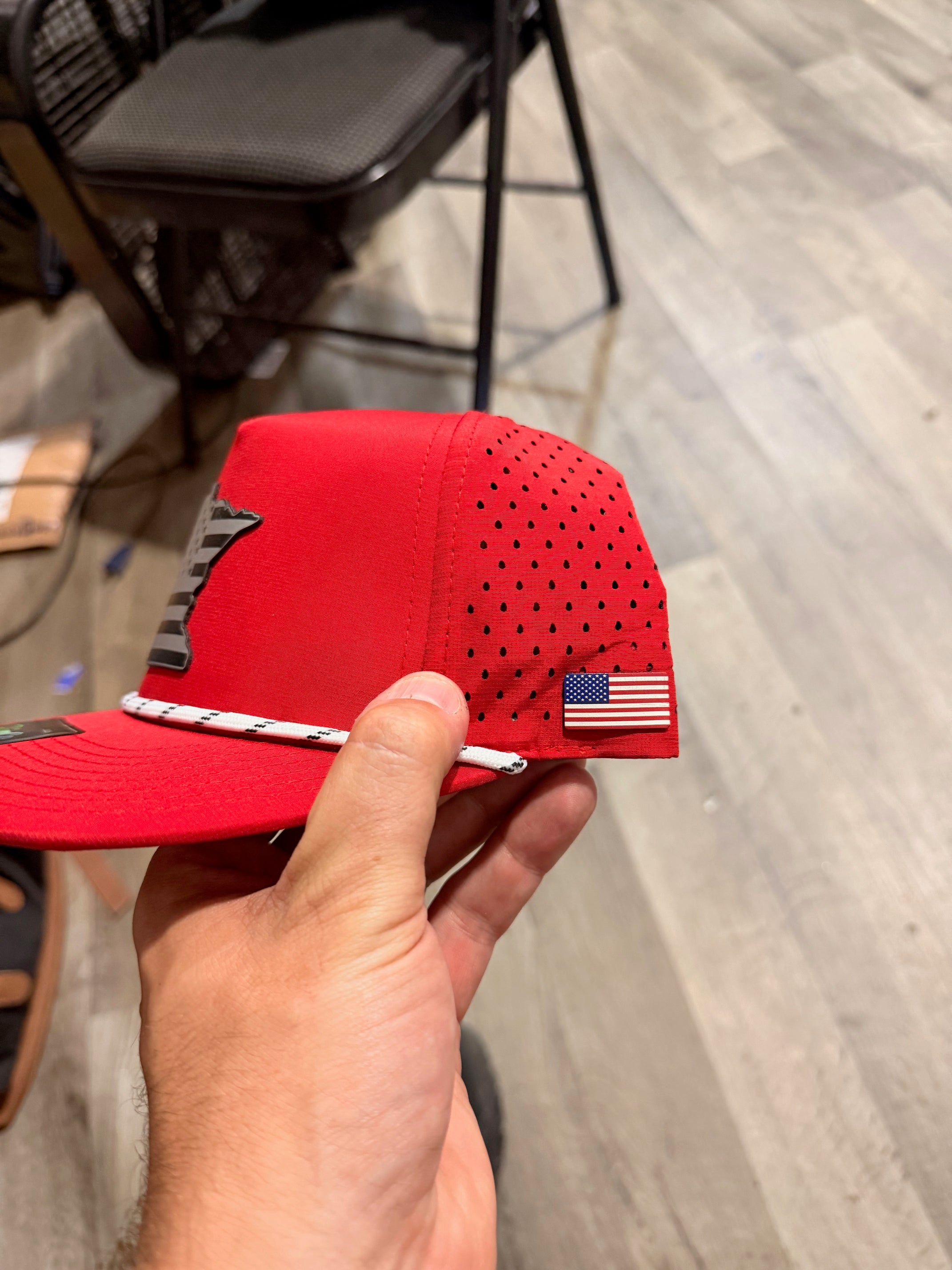 American Flag UV Printed Side Patch