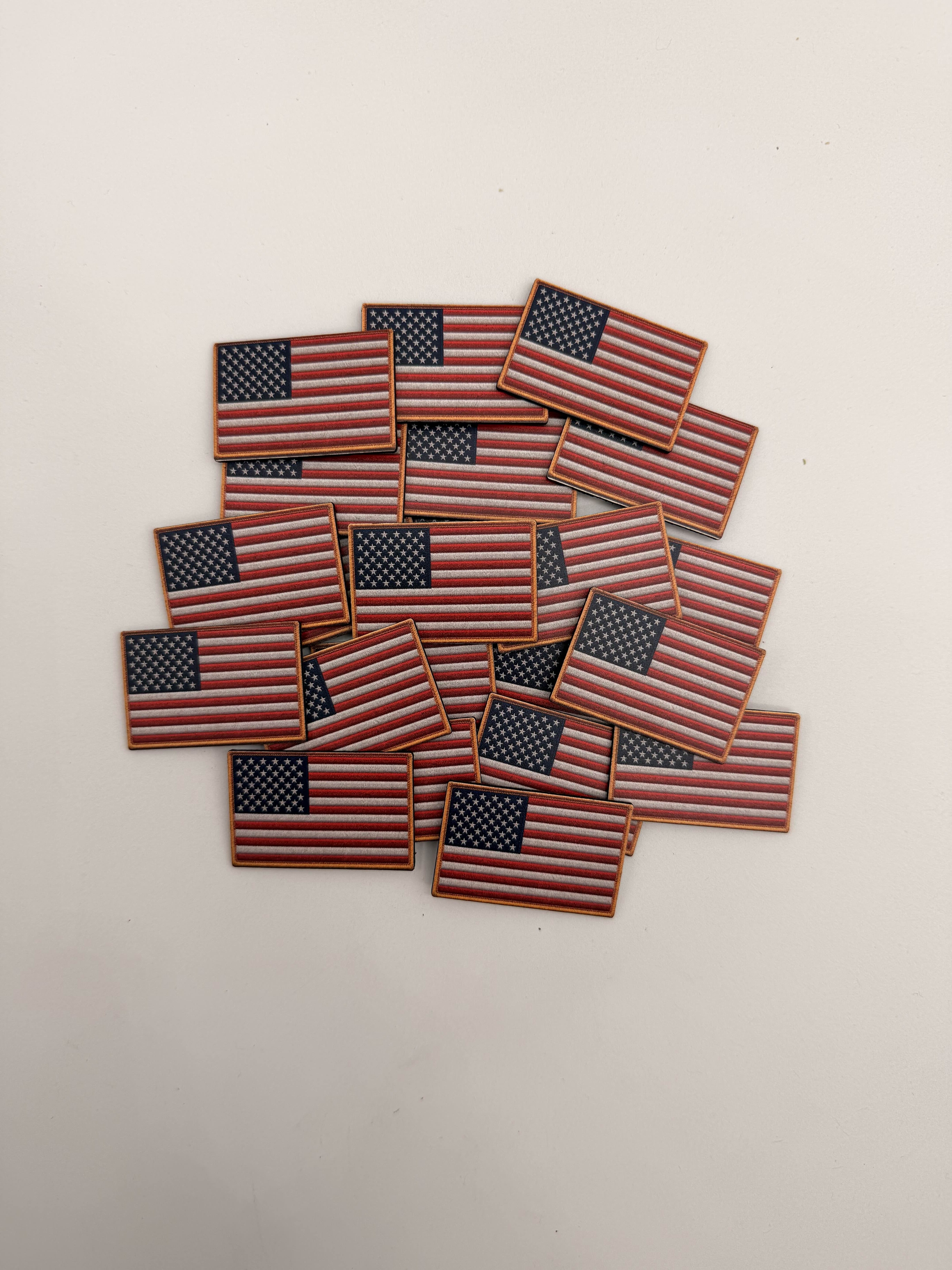 American UV Embroidered Flag Side Patch