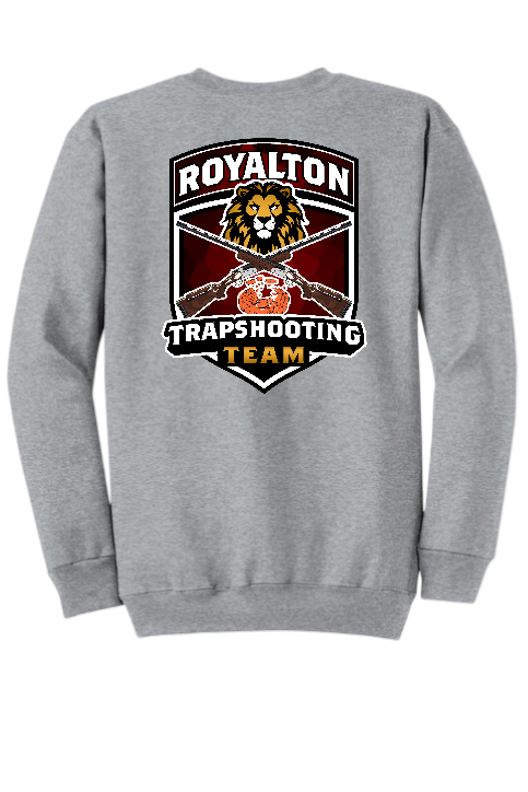 Royalton Trap Shoot Crew Neck Sweatshirt Port & Co Core Fleece Crewneck Sweatshirt