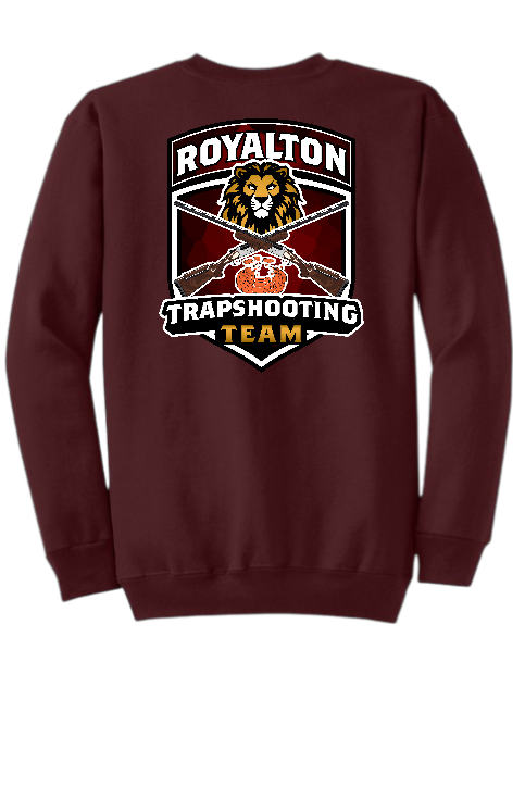 Royalton Trap Shoot Crew Neck Sweatshirt Port & Co Core Fleece Crewneck Sweatshirt