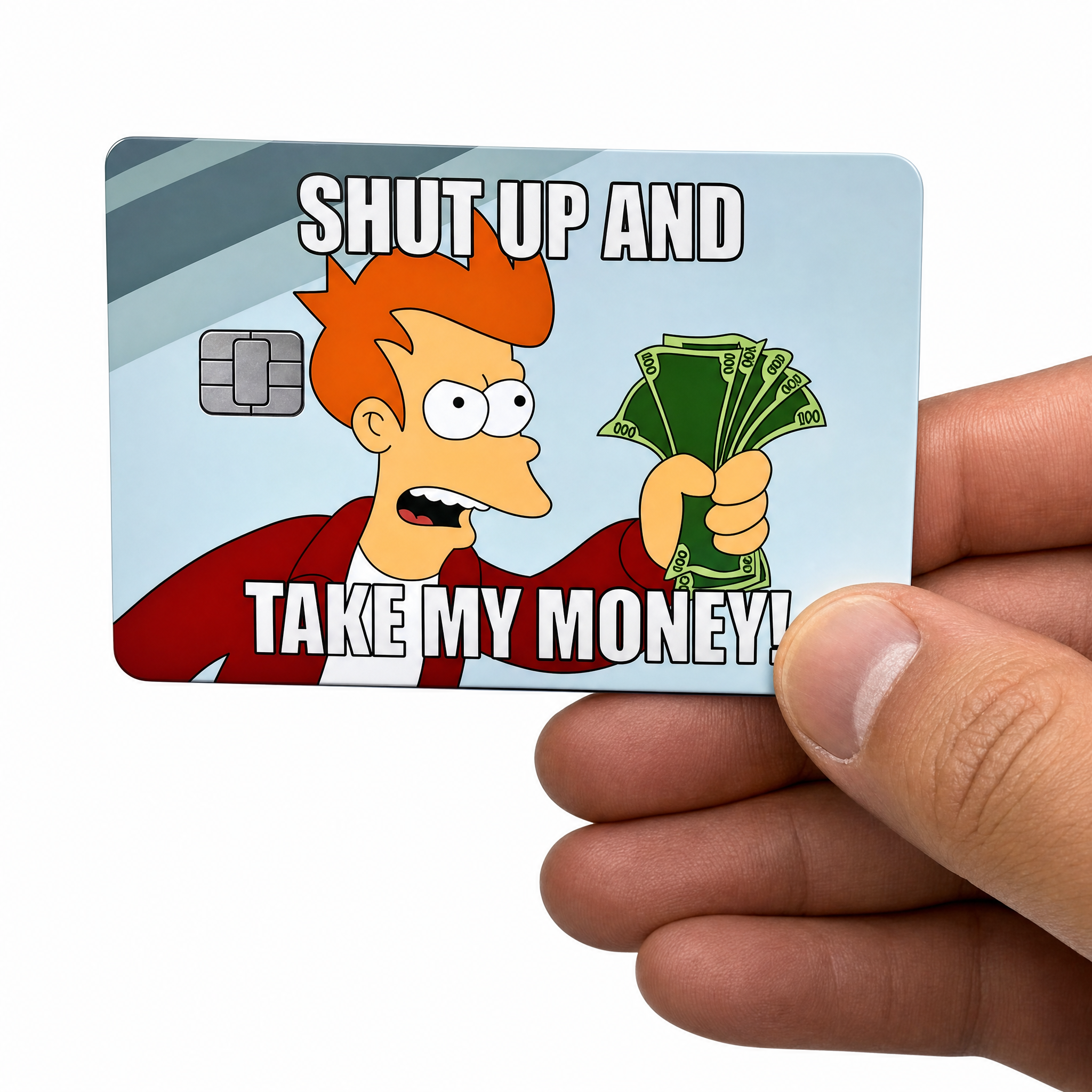 Shut Up Take My Money Card Sticker