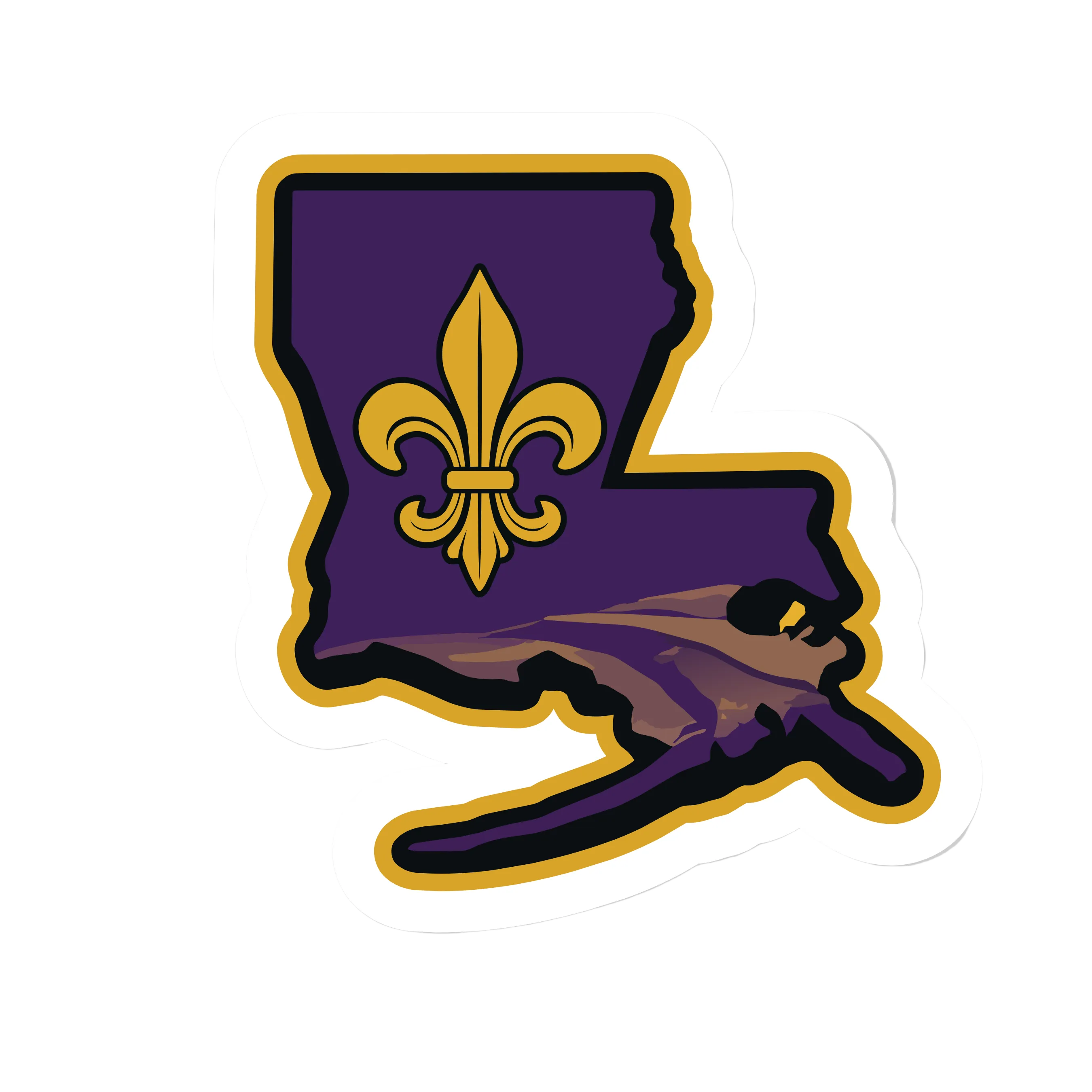 Louisiana State Shaped Patch