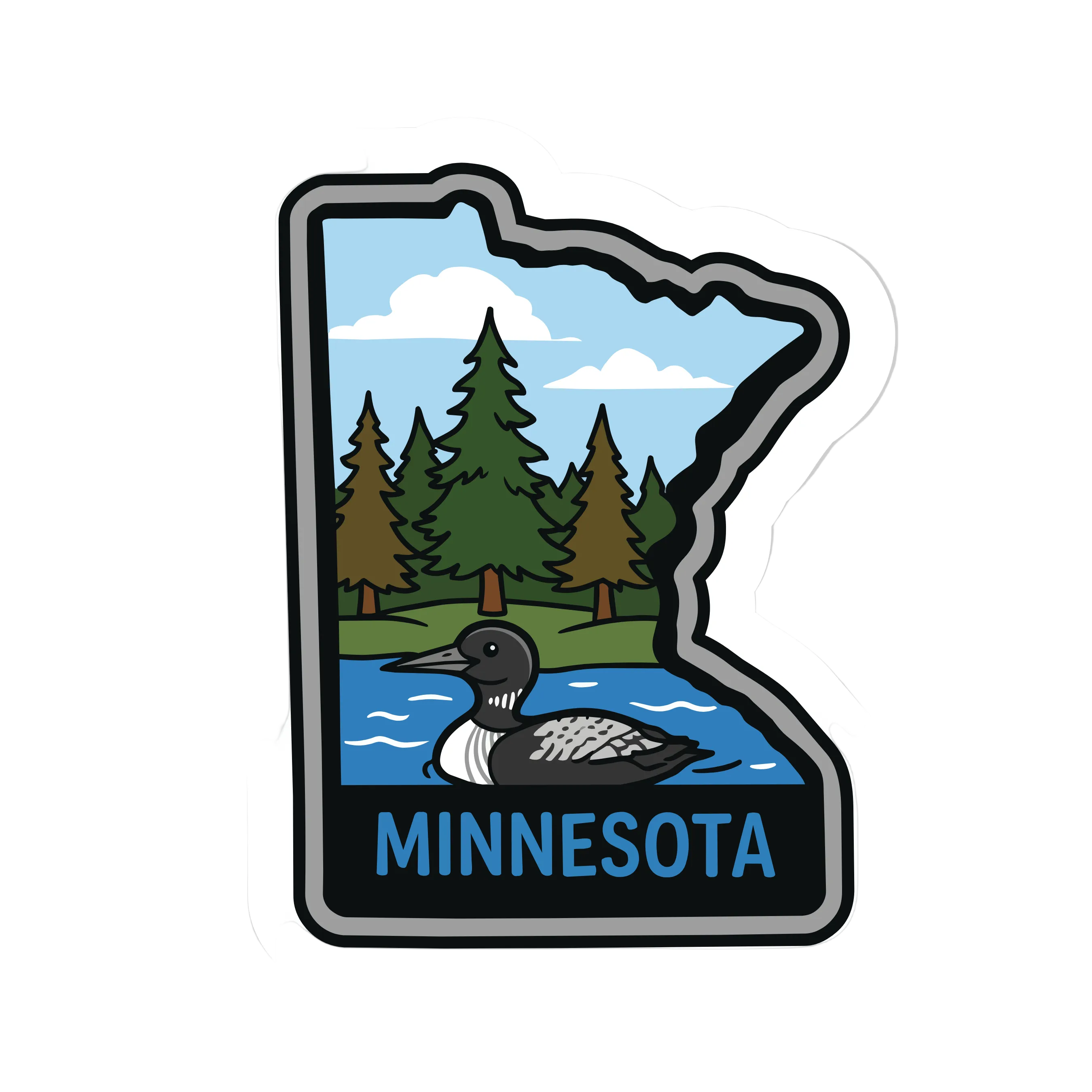 Minnesota State Shaped Patch