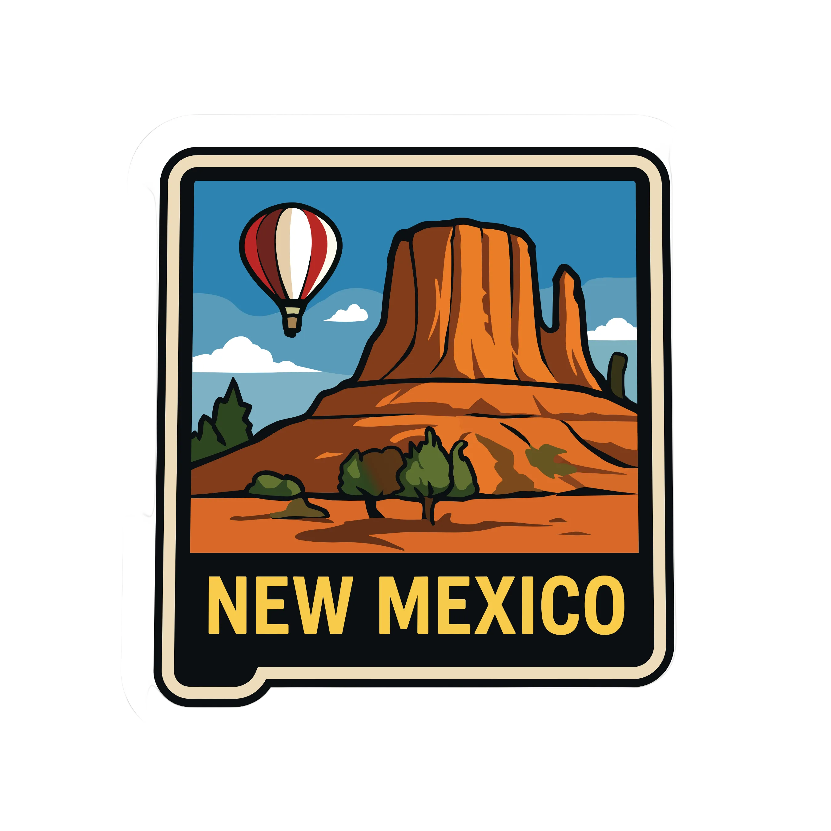 New Mexico State Shaped Patch