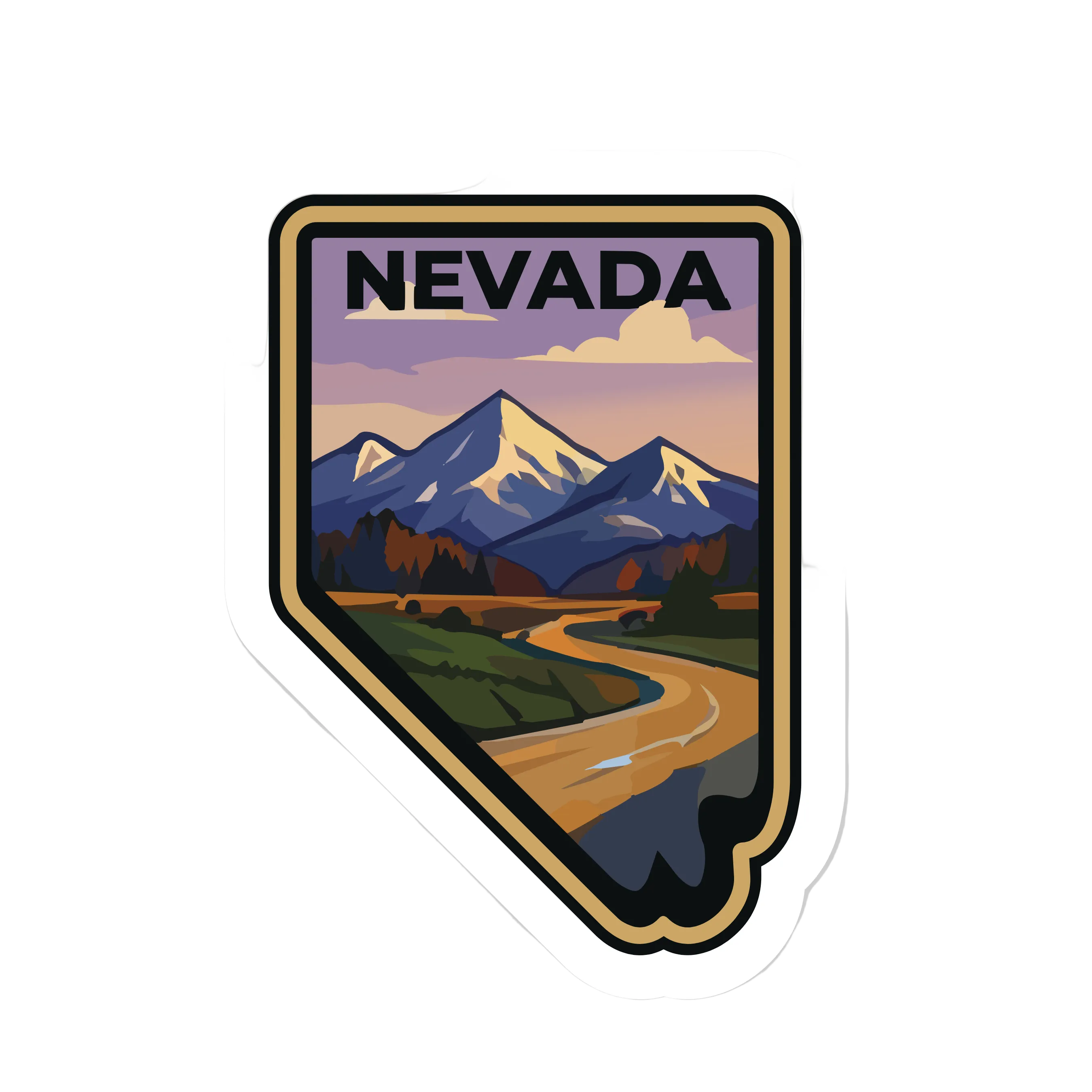 Nevada State Shaped Patch