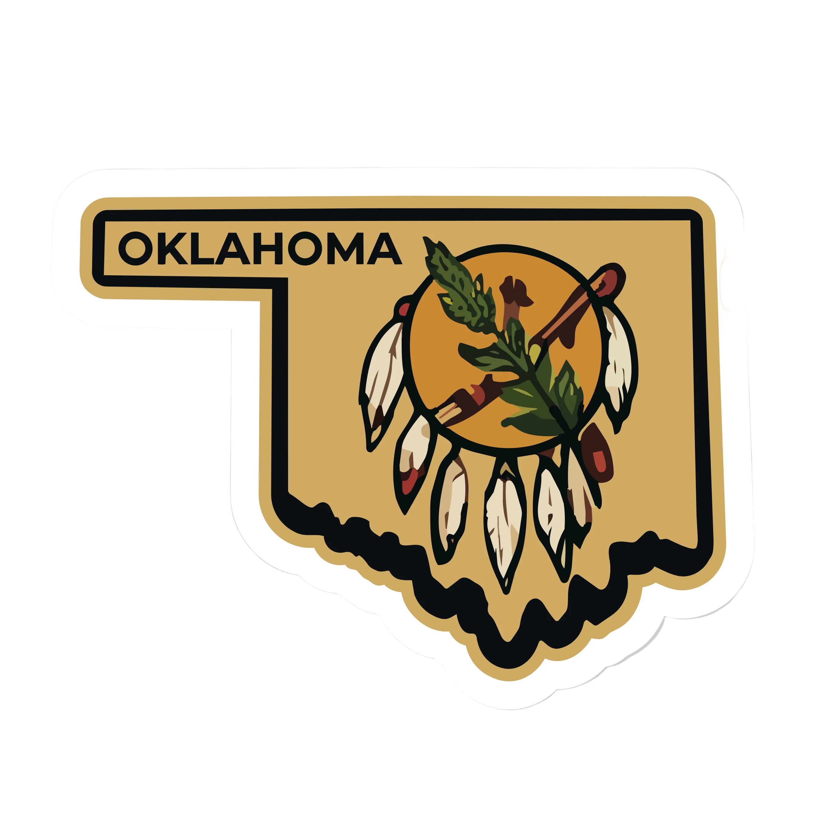 Oklahoma State Shaped Patch