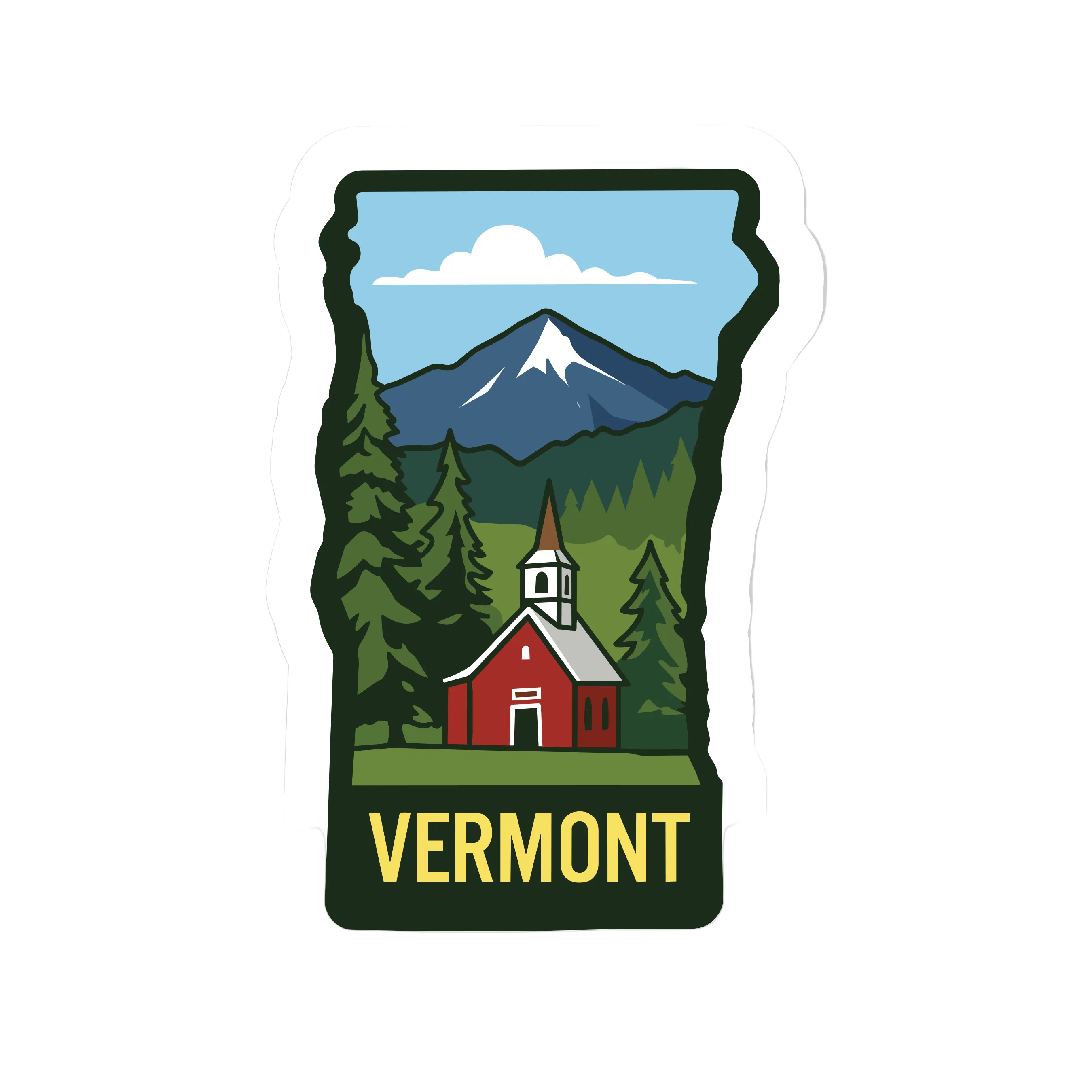 Vermont State Shaped Patch