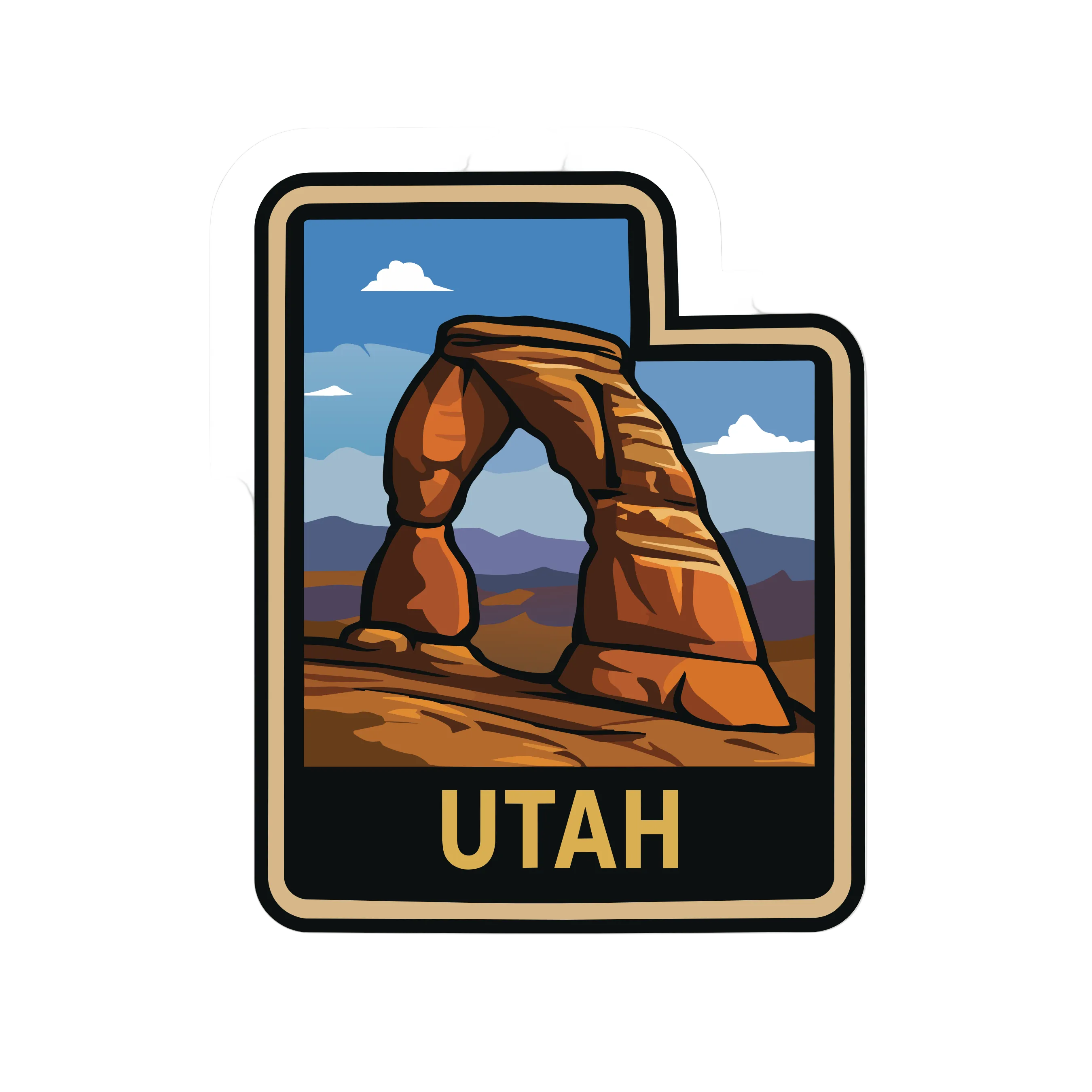 Utah State Shaped Patch