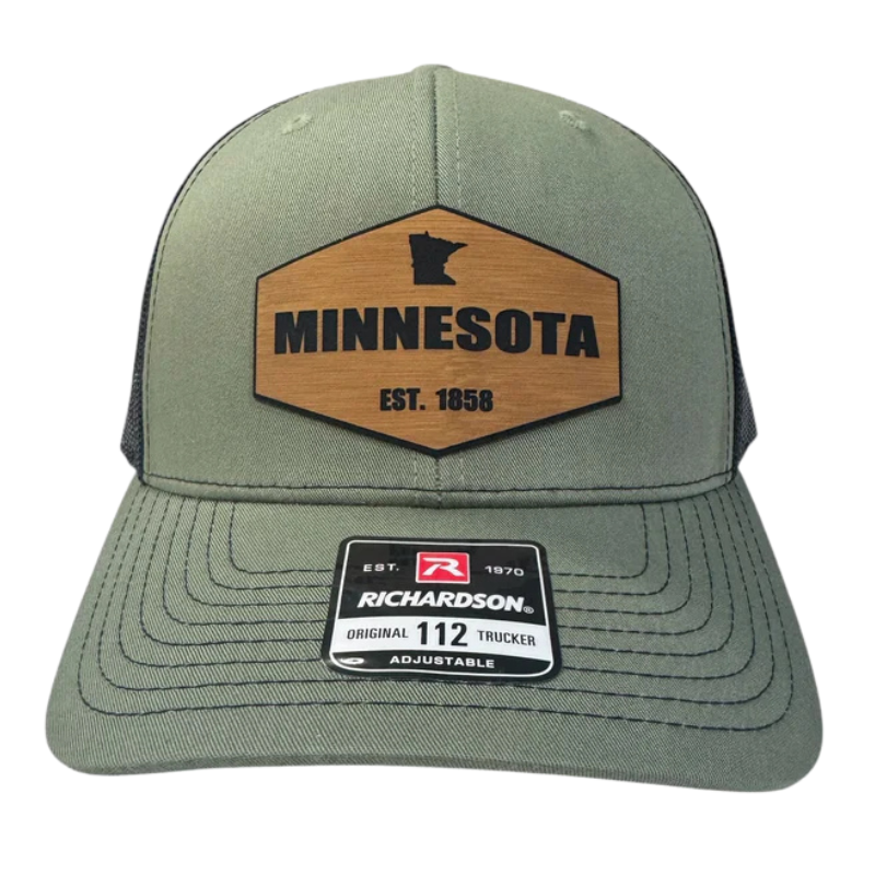 Minnesota Established 1858 Wood Hat!