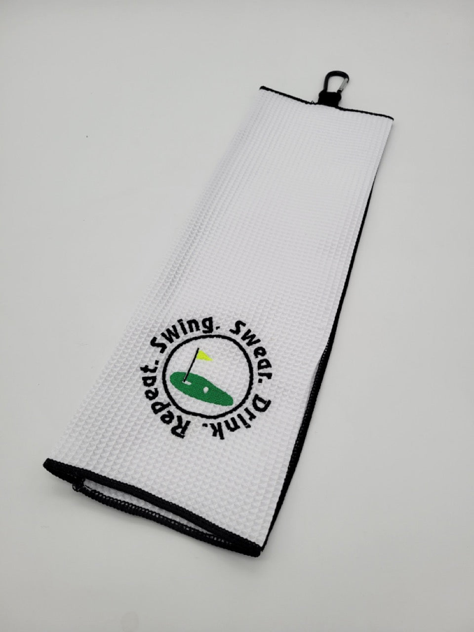 Swing Swear Drink Repeat Golf Towel