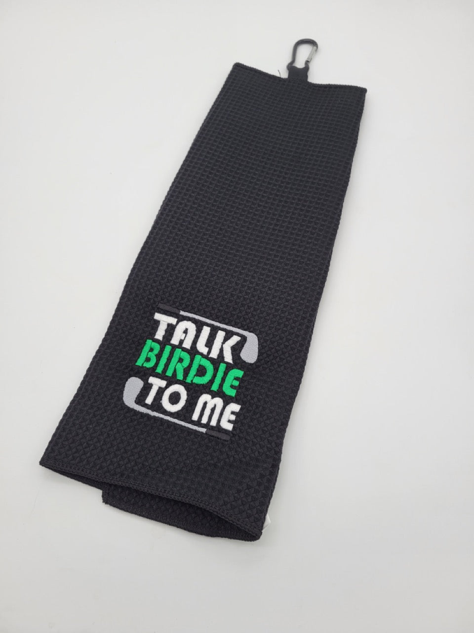 Talk Birdie To Me Golf Towel