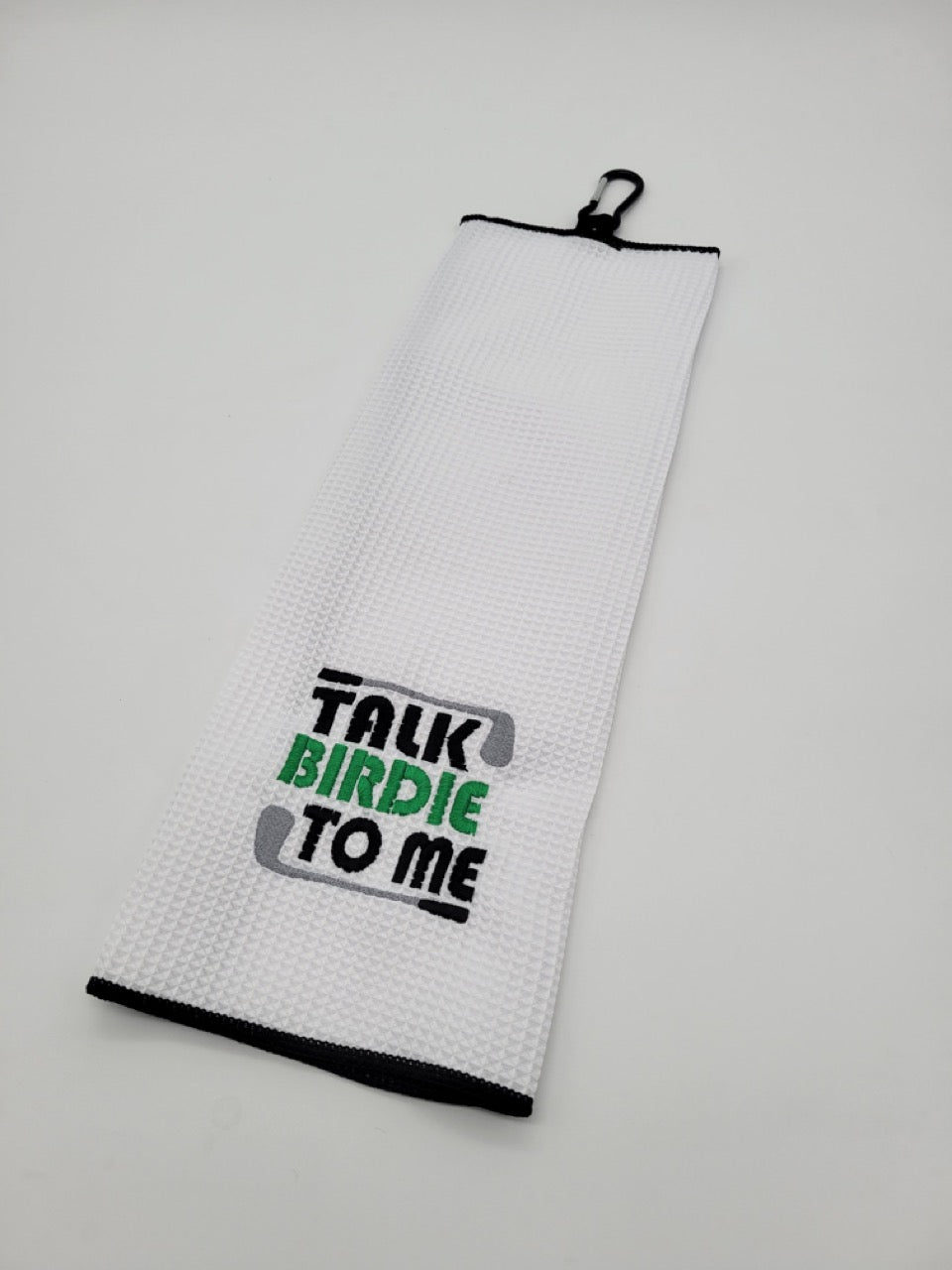 Talk Birdie To Me Golf Towel