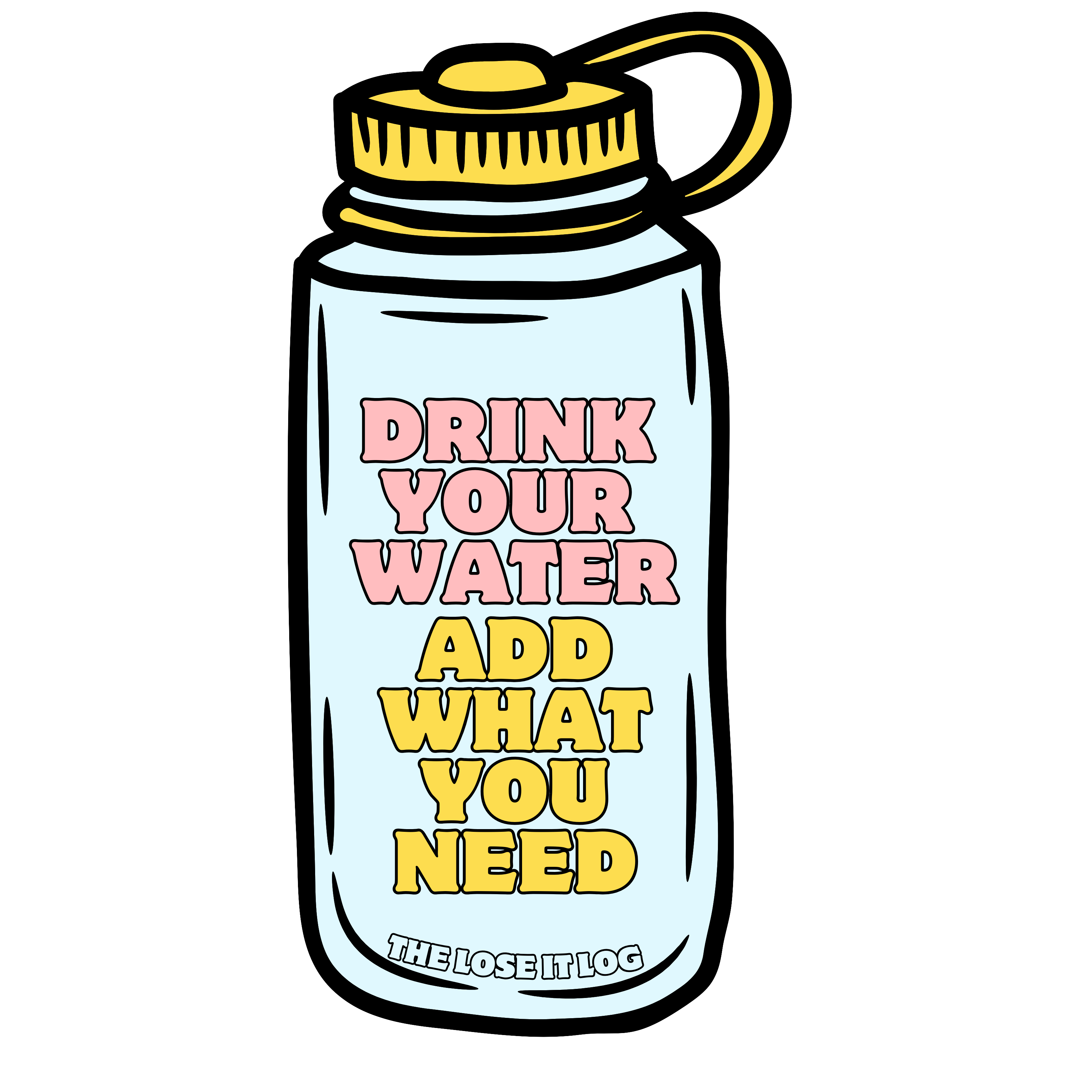 Drink Your Water Sticker