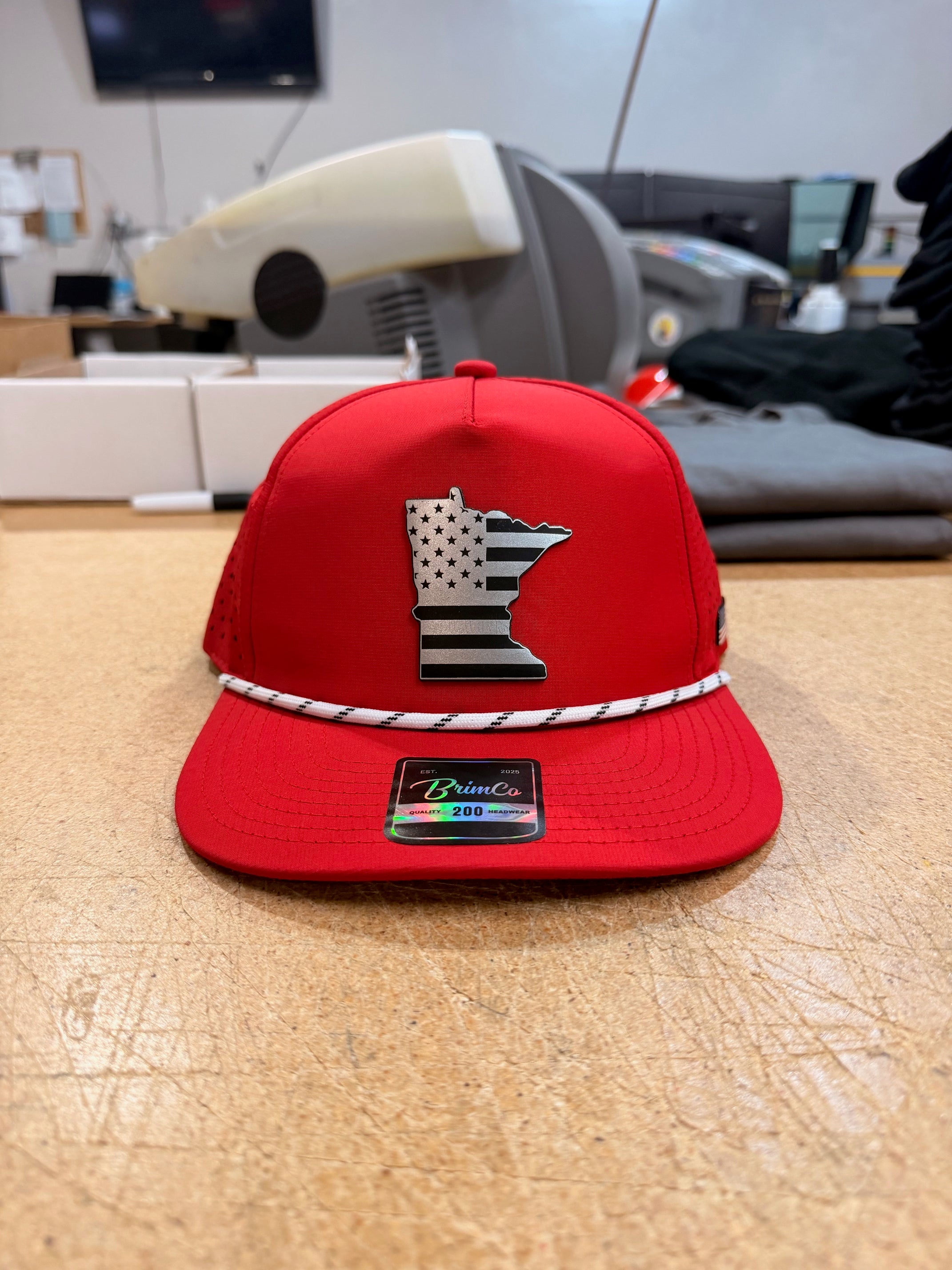 American Flag UV Printed Side Patch