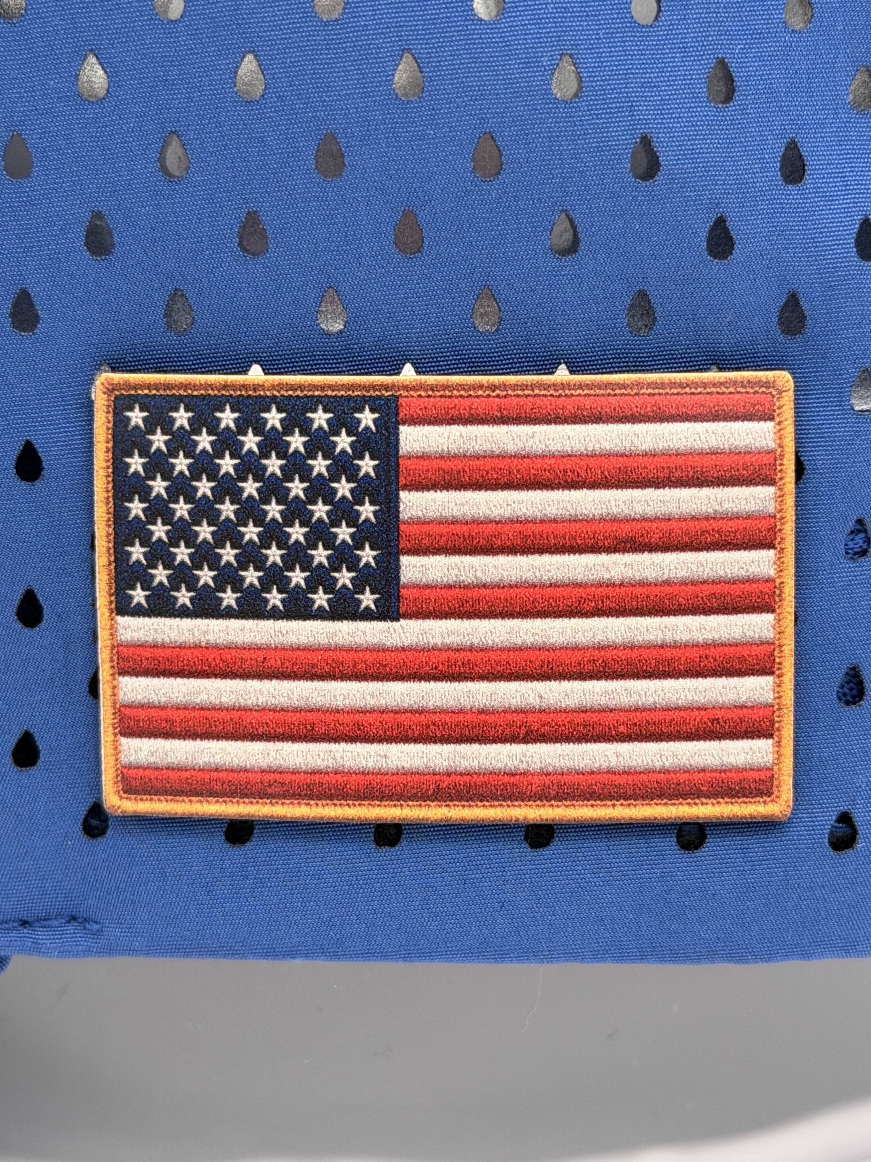 American UV Embroidered Flag Side Patch