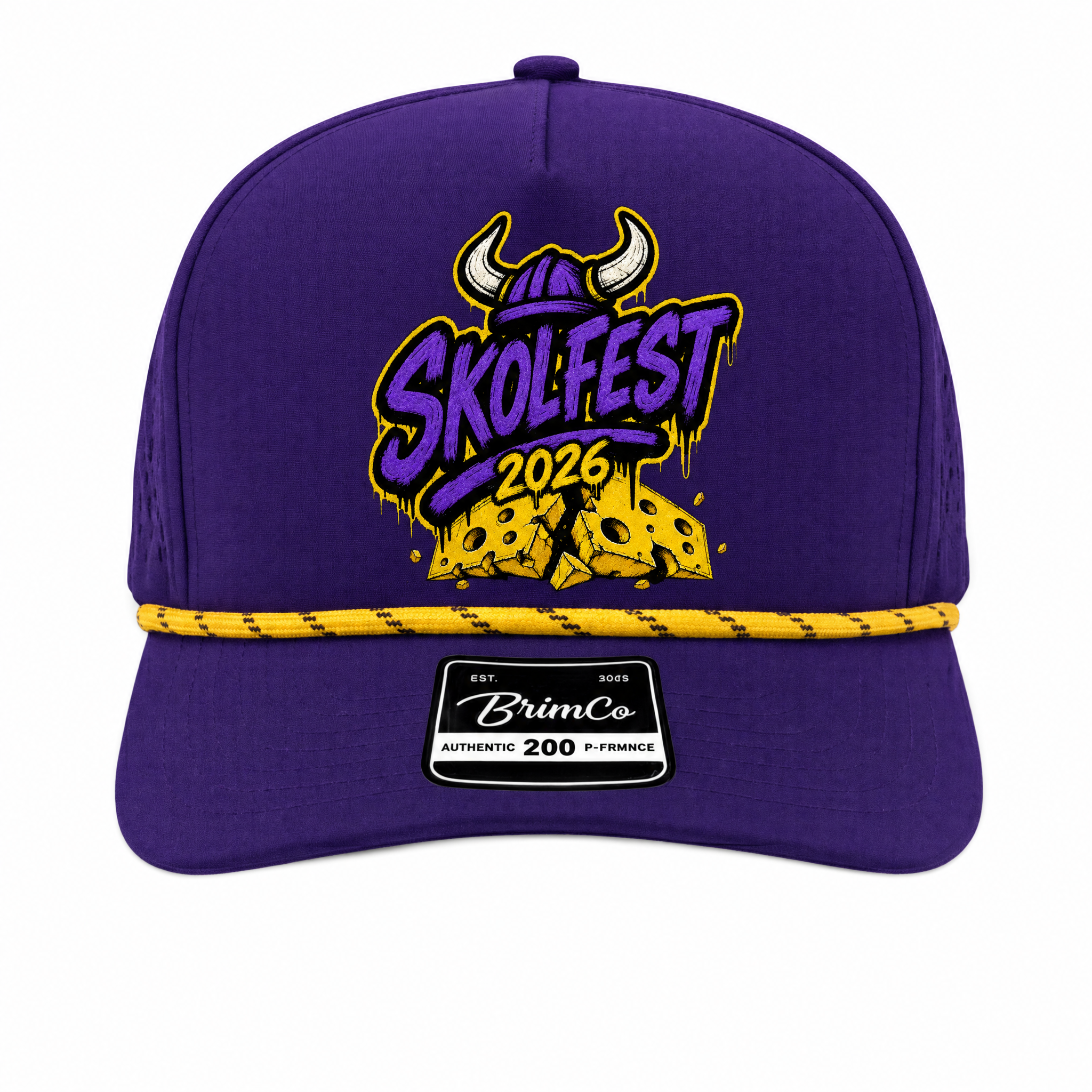 BrimCo 200 Purple/Yellow Rope Hat – Skolfest Presale